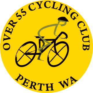 Over 55 Cycling Club Jersey Logo yellow circle 400 401